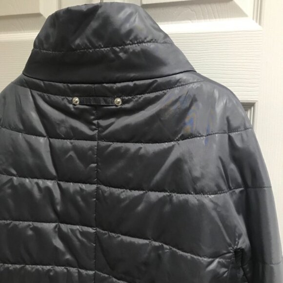 Lovely Nikki Jones 2 in 1 Classic High Collar Coat wth Peuter Silver Vest Jacket - Picture 12 of 12